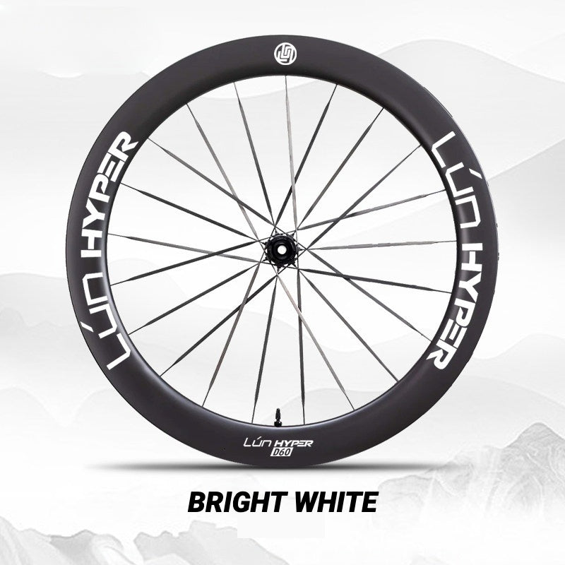 Infinity Logo Decals for Lún HYPER 5 D60 Gen 5 Wheelset | Waterproof Rim Overlay Stickers（Complete Decal Set for Two Wheels + Spare Decals Included）