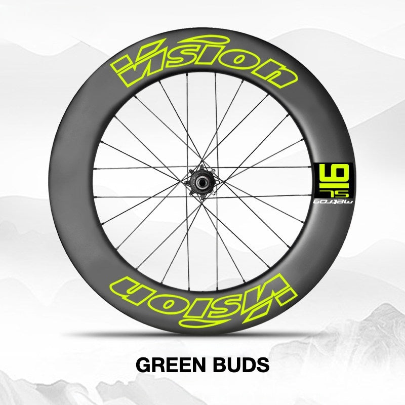 VISION METRON SL91 Single Wheel Decal Kit | Aero Carbon Rim Graphics