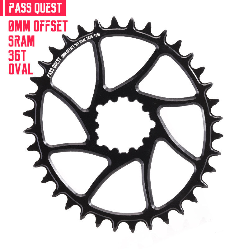 PASS QUEST SRAM 3-Bolt Direct-Mount Narrow-Wide Chainring | GXP DUB XX1 GX NX | 0mm Offset