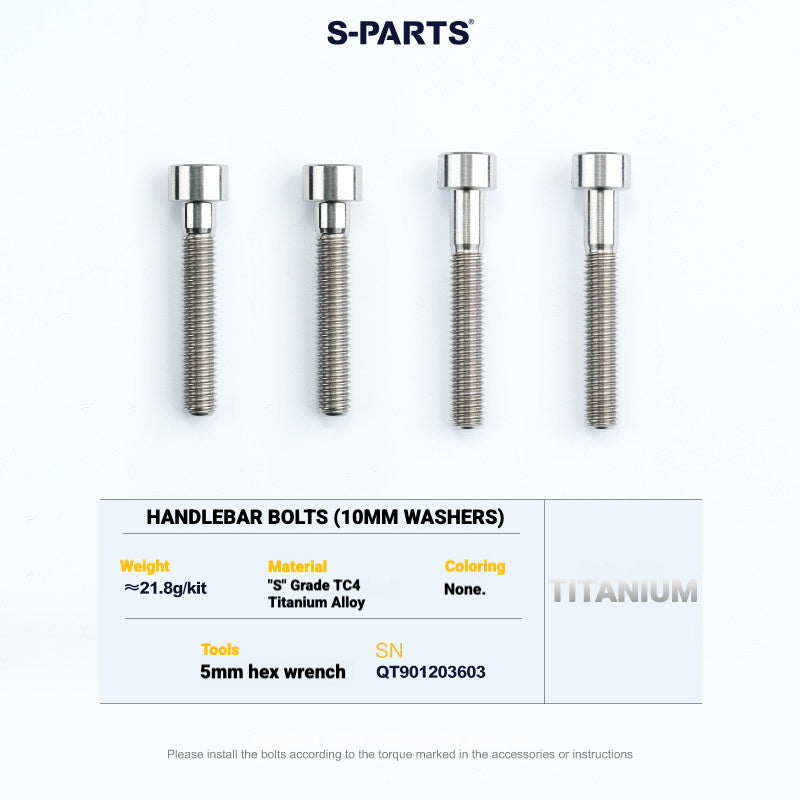 S-PARTS TC4 Titanium Bolt Kit for Colnago Y1RS | Frame & Cockpit Screw Upgrade