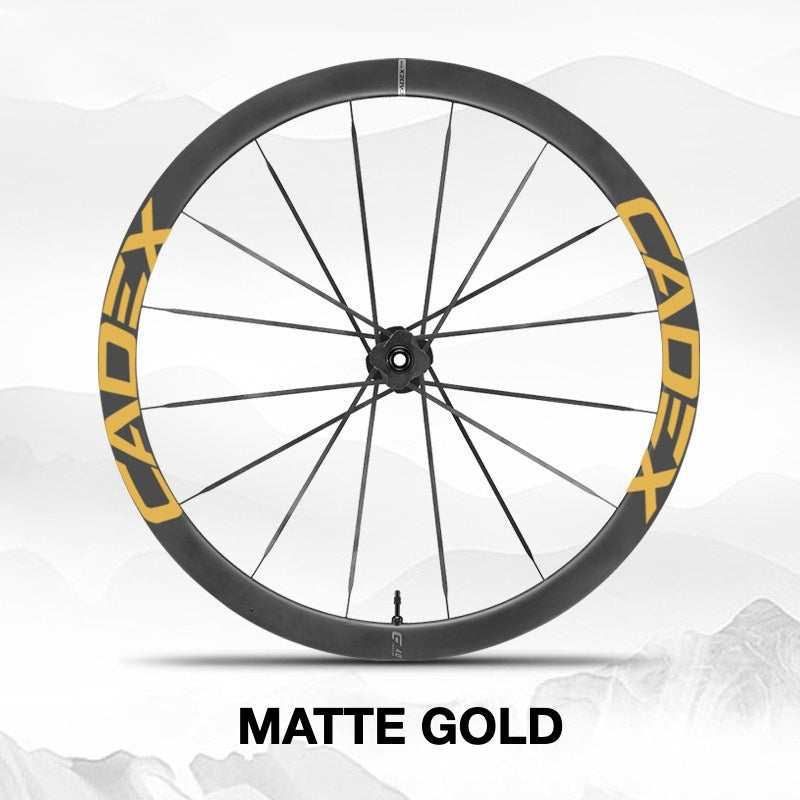 Cadex 42 Disc Wheel Decal Sticker Kit – Premium Logo Cover & Color Change