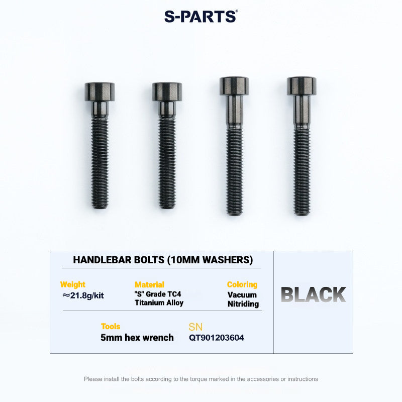 S-PARTS TC4 Titanium Bolt Kit for Colnago Y1RS | Frame & Cockpit Screw Upgrade