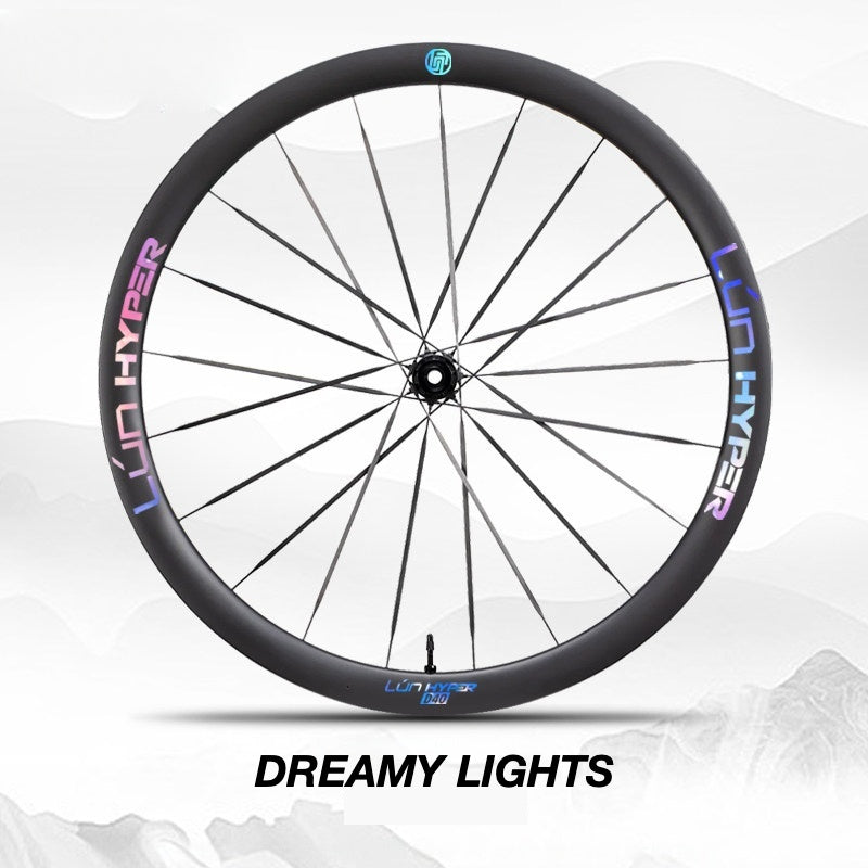 Infinity Logo Decals for Lún HYPER 5 D40 Gen 5 Wheelset | Waterproof Rim Overlay Stickers（Complete Decal Set for Two Wheels + Spare Decals Included）