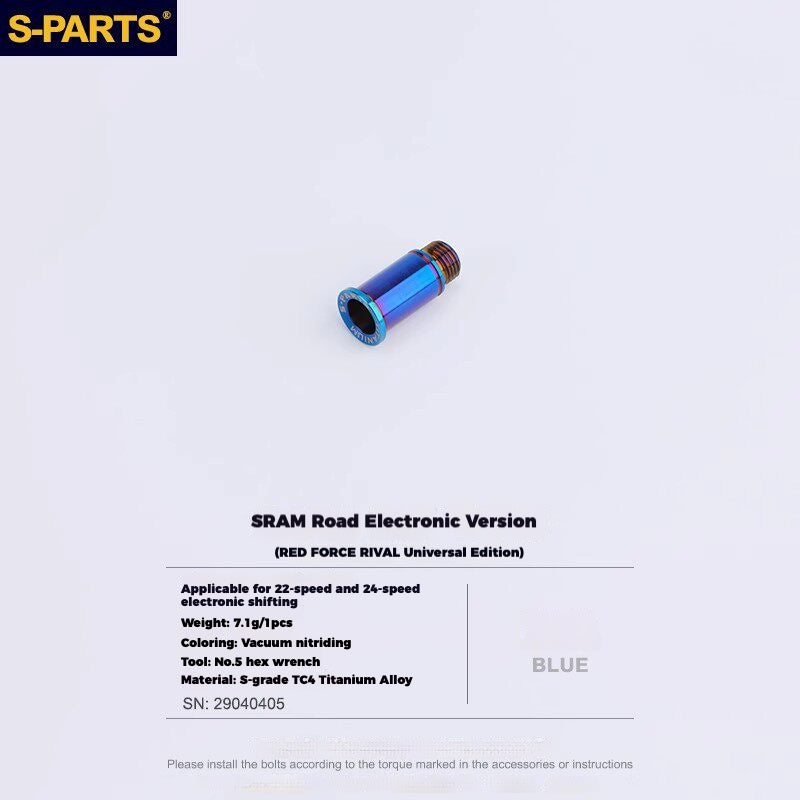 Viti per deragliatore in titanio S-PARTS compatibili con SRAM RED AXS