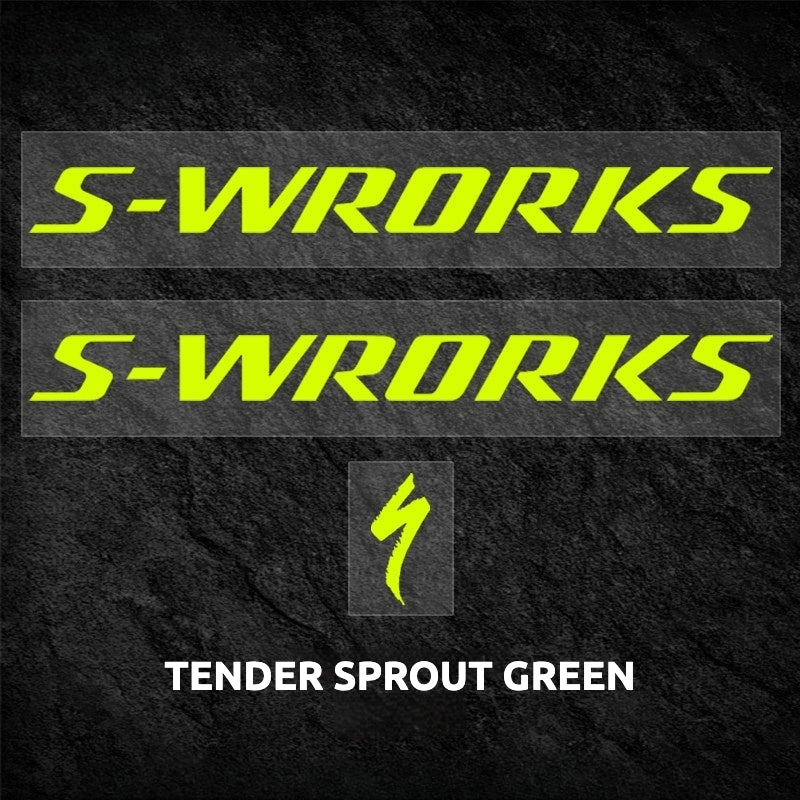 S-Works Prevail 3 헬멧 데칼 스티커 키트 - 스페셜라이즈드 퀵스텝 팀 로고 색상 변경