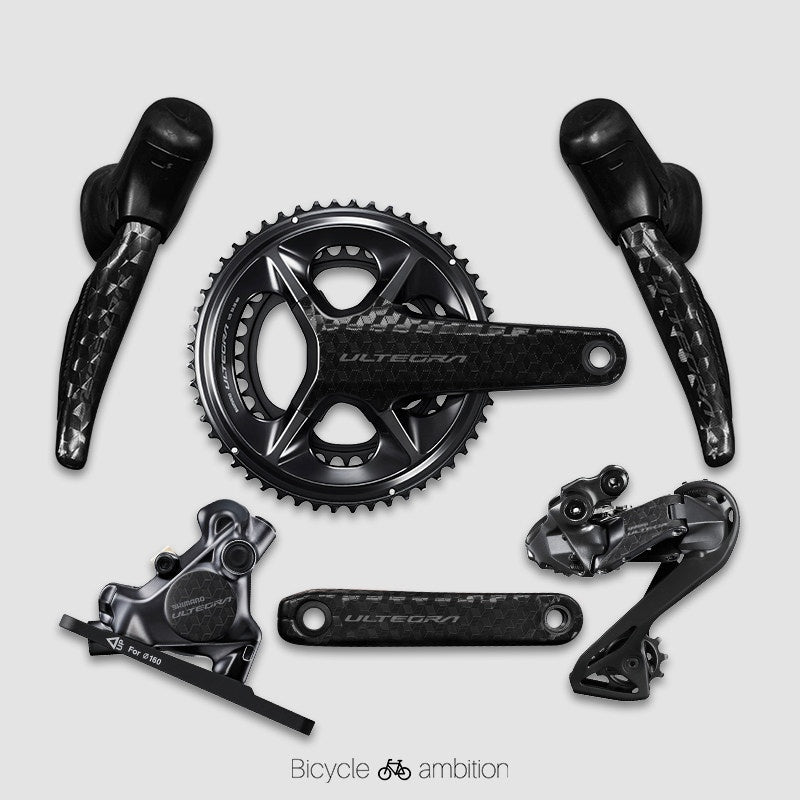 Shimano 105 R7170 / Ultegra R8170 Bike Protection Film Kit – Road Bike Shifter & Crank TPU Sticker Guard