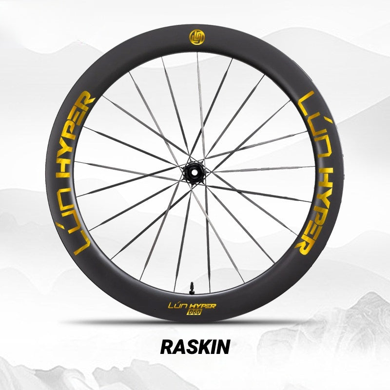 Infinity Logo Decals for Lún HYPER 5 D60 Gen 5 Wheelset | Waterproof Rim Overlay Stickers（Complete Decal Set for Two Wheels + Spare Decals Included）