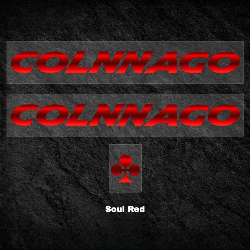 Colnago V3 Frame Logo Decals | Custom Waterproof OEM Overlay Stickers
