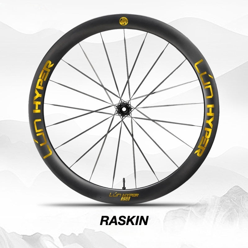 Infinity Logo Decals for Lún HYPER 5 D50 Gen 5 Wheelset | Waterproof Rim Overlay Stickers（Complete Decal Set for Two Wheels + Spare Decals Included）