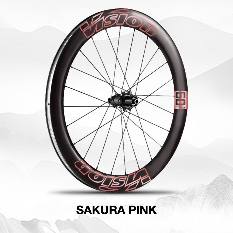Custom Decal Kit for VISION METRON SL60 Wheels | Road Bike Carbon Rim Wrap Stickers(Complete Wheelset Decal Kit + Spare Set)