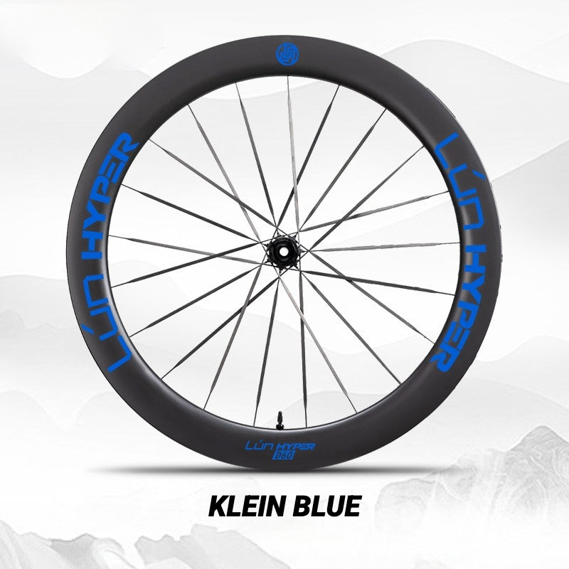 Infinity Logo Decals for Lún HYPER 5 D60 Gen 5 Wheelset | Waterproof Rim Overlay Stickers（Complete Decal Set for Two Wheels + Spare Decals Included）