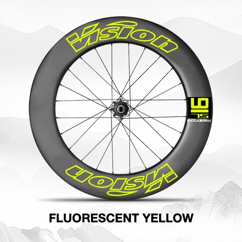 VISION METRON SL91 Single Wheel Decal Kit | Aero Carbon Rim Graphics