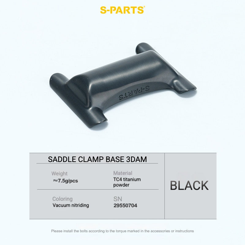 S-PARTS Titanium Saddle Clamp Yoke Kit for Cannondale SystemSix Gen 5 | 3D Printed Lightweight Seatpost Upgrade