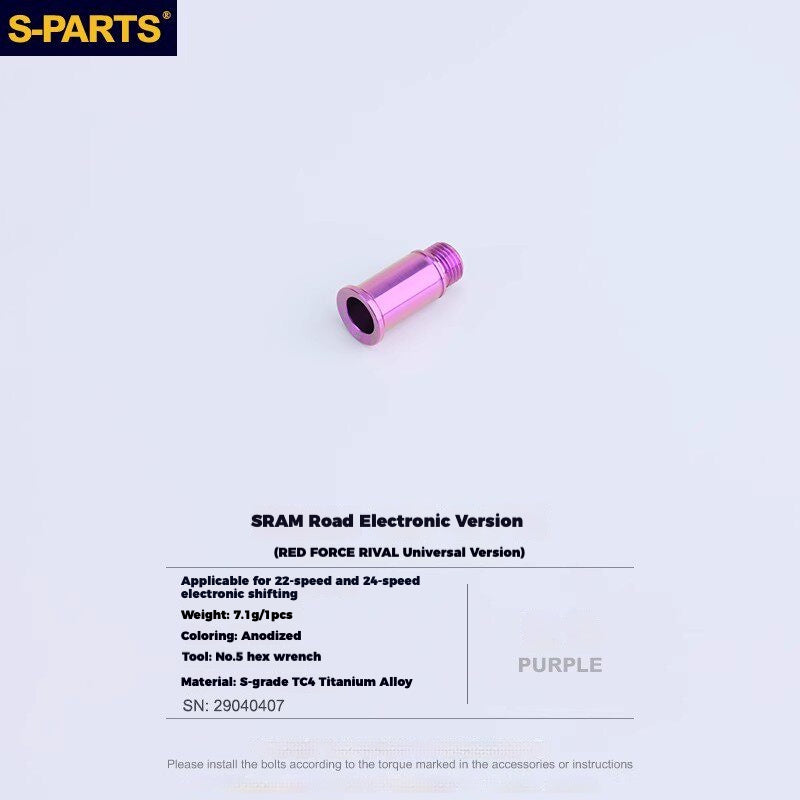 Viti per deragliatore in titanio S-PARTS compatibili con SRAM RED AXS