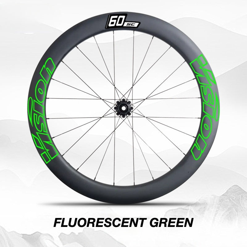 Custom Decal Kit for VISION SC60 Wheels | Road Bike Carbon Rim Wrap Stickers(Complete Wheelset Decal Kit + Spare Set)