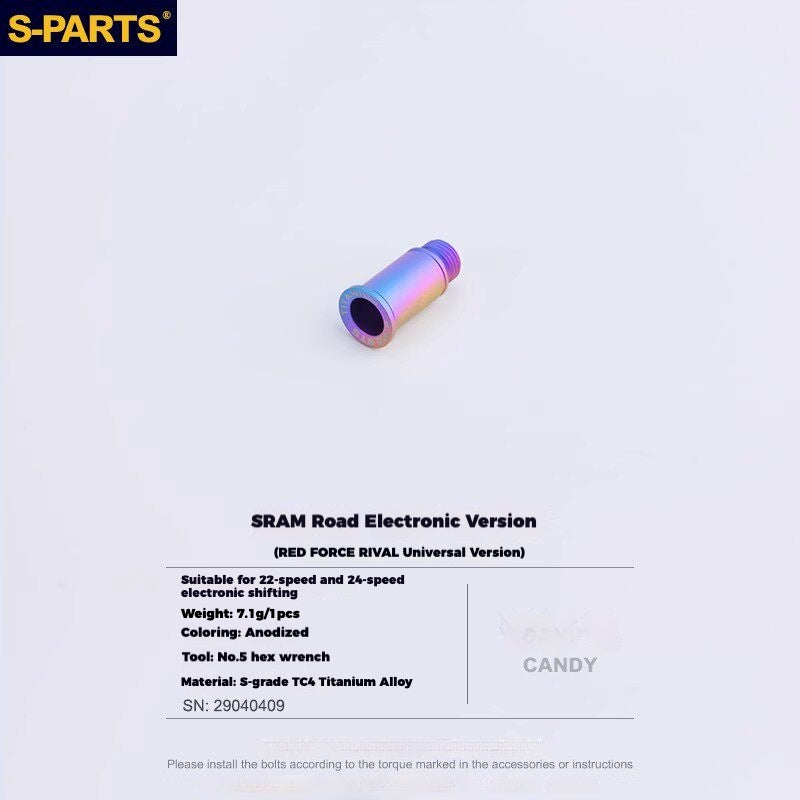 Viti per deragliatore in titanio S-PARTS compatibili con SRAM RED AXS