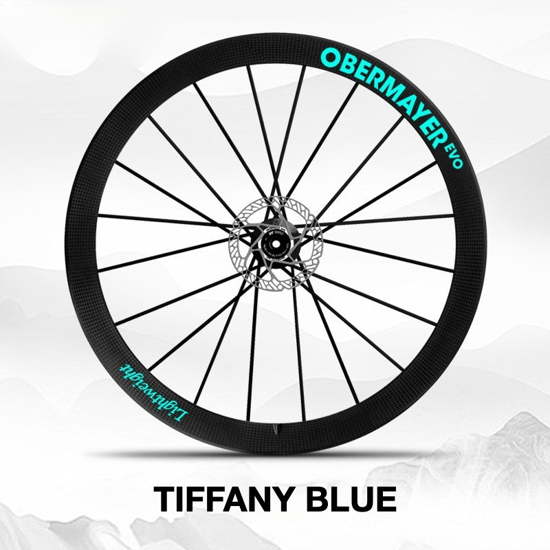 Lightweight Obermayer EVO Wheel Decal Sticker Kit – Logo Cover & Color Change