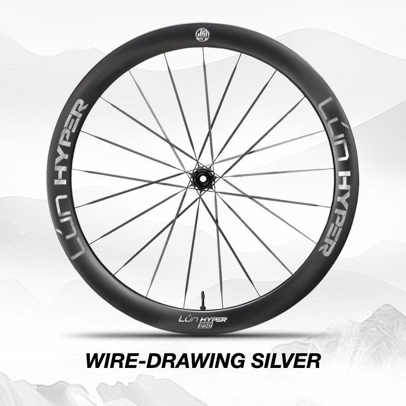 Infinity Logo Decals for Lún HYPER 5 D50 Gen 5 Wheelset | Waterproof Rim Overlay Stickers（Complete Decal Set for Two Wheels + Spare Decals Included）