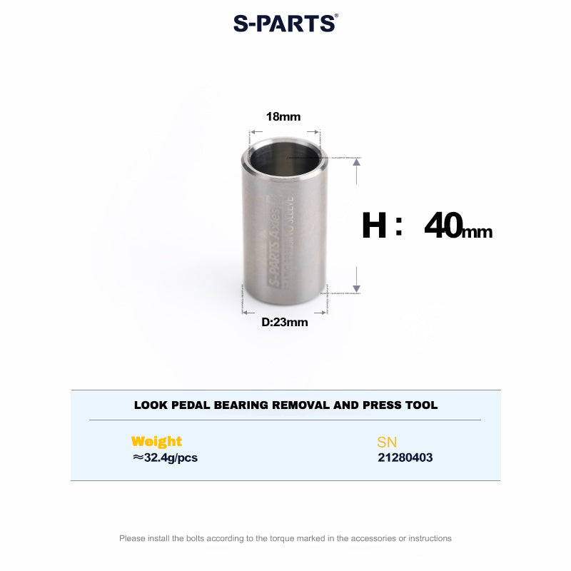 S-PARTS Titanium Pedal Upgrade Kit for LOOK KEO2 MAX (60.5g) & KEO BLA