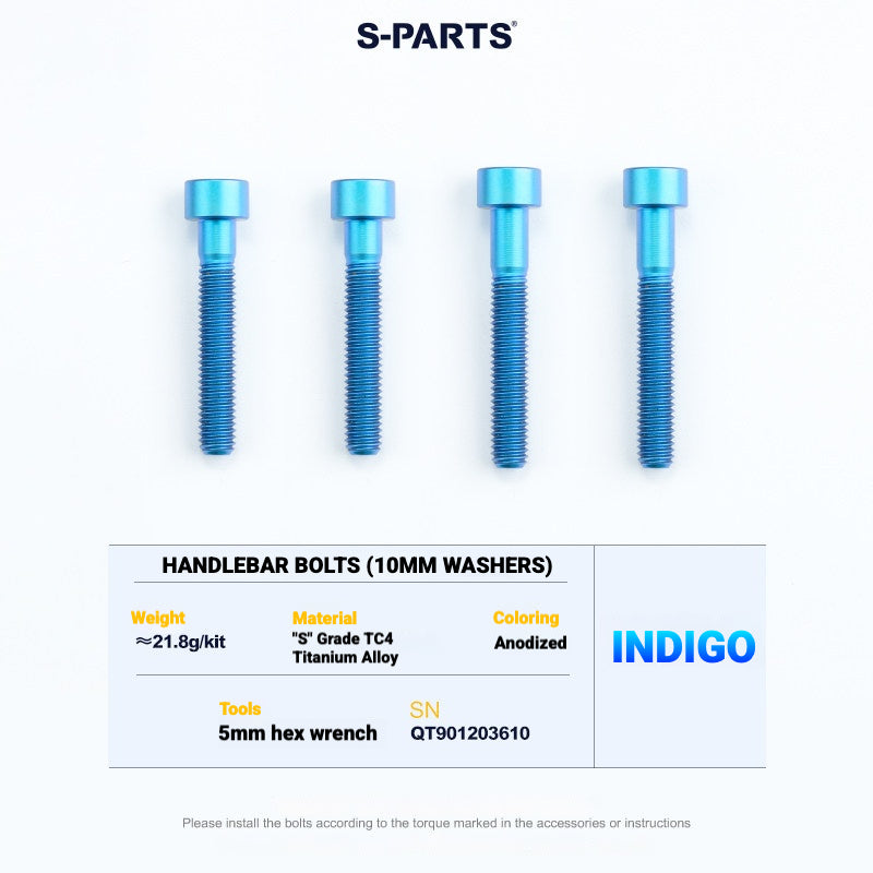 S-PARTS TC4 Titanium Bolt Kit for Colnago Y1RS | Frame & Cockpit Screw Upgrade