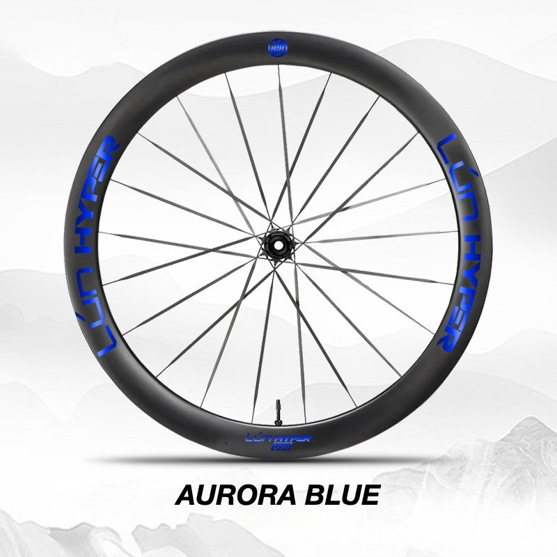 Infinity Logo Decals for Lún HYPER 5 D50 Gen 5 Wheelset | Waterproof Rim Overlay Stickers（Complete Decal Set for Two Wheels + Spare Decals Included）