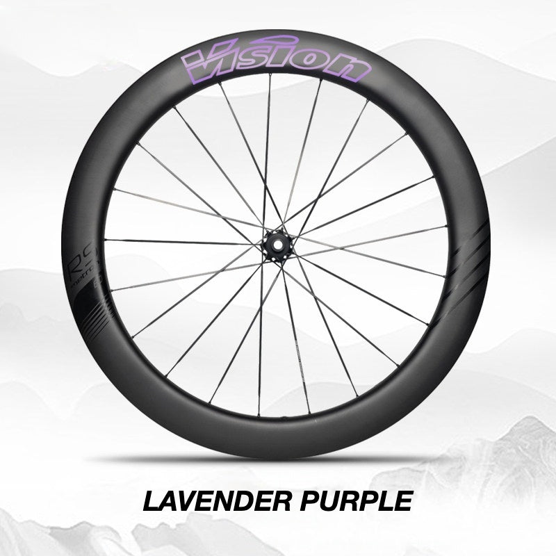 Custom Decal Kit for VISION METRON 45 RS Wheels | Road Bike Carbon Rim Wrap Stickers(Complete Wheelset Decal Kit + Spare Decals Included)