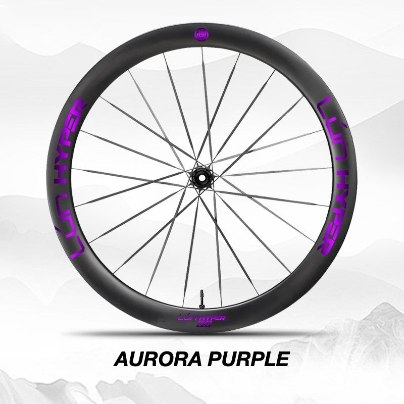 Infinity Logo Decals for Lún HYPER 5 D50 Gen 5 Wheelset | Waterproof Rim Overlay Stickers（Complete Decal Set for Two Wheels + Spare Decals Included）