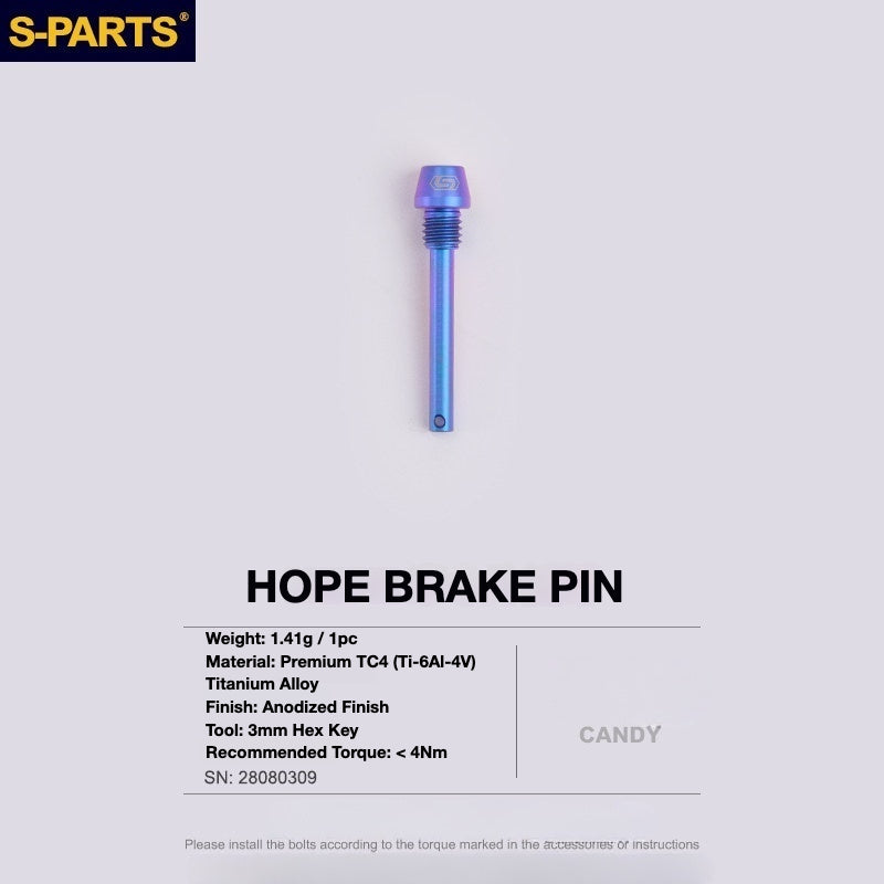 S-PARTS Titanium Brake Bolt Kit for HOPE V4 / TECH / RACE / TRAIL / ZONE | Ultra-Light MTB Brake Hardware