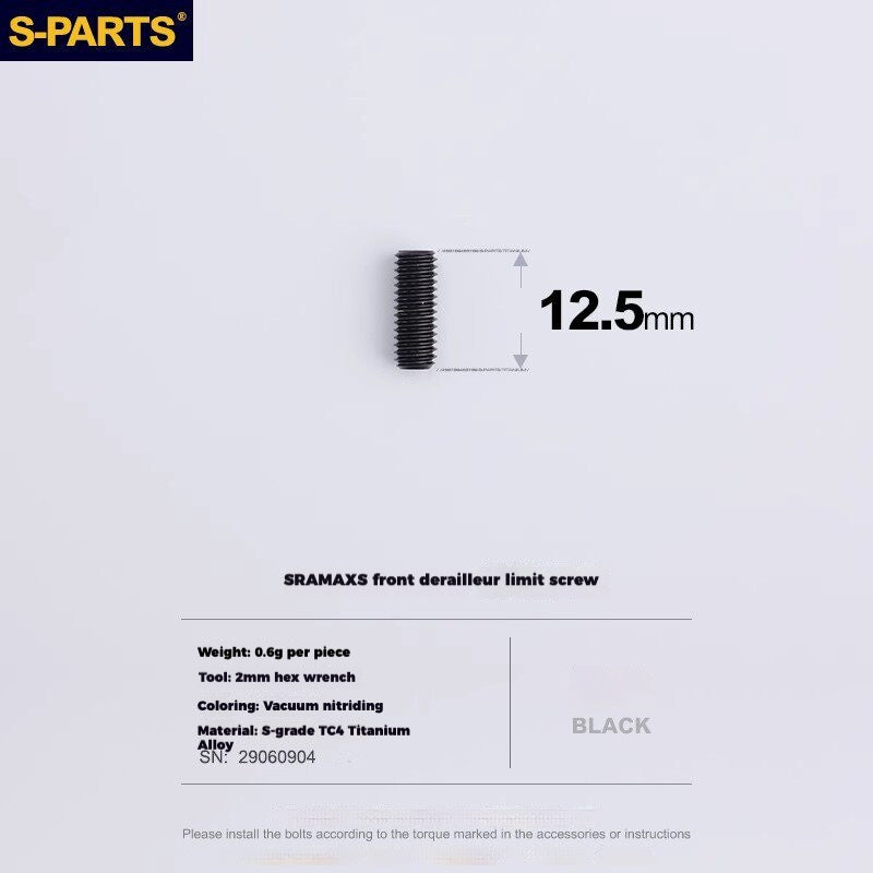 Viti per deragliatore in titanio S-PARTS compatibili con SRAM RED AXS