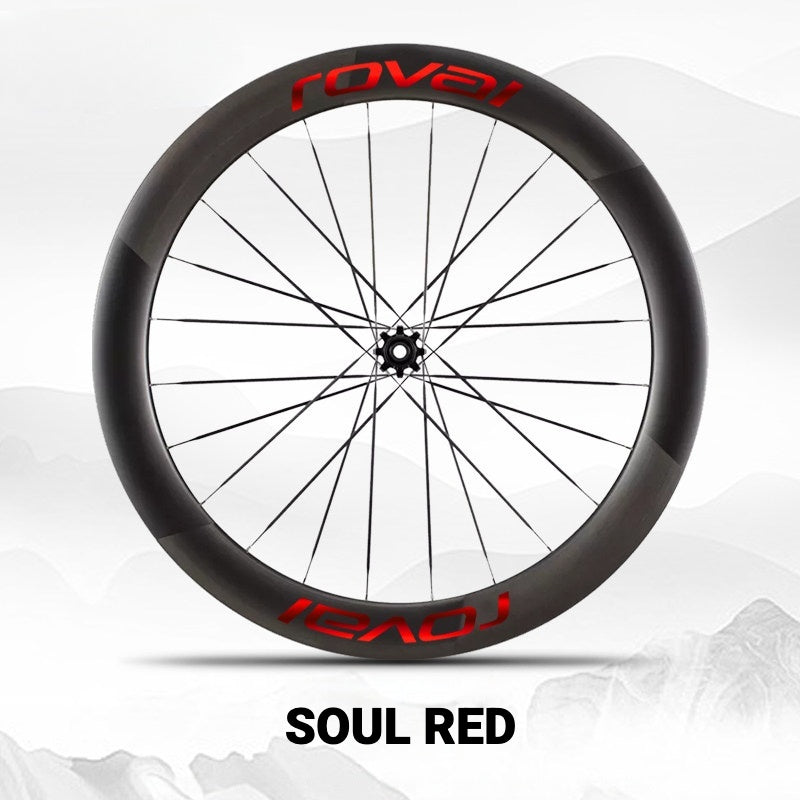 Roval Rapide CL III Wheel Decals | Custom Carbon Wheel Logo Color Change Stickers