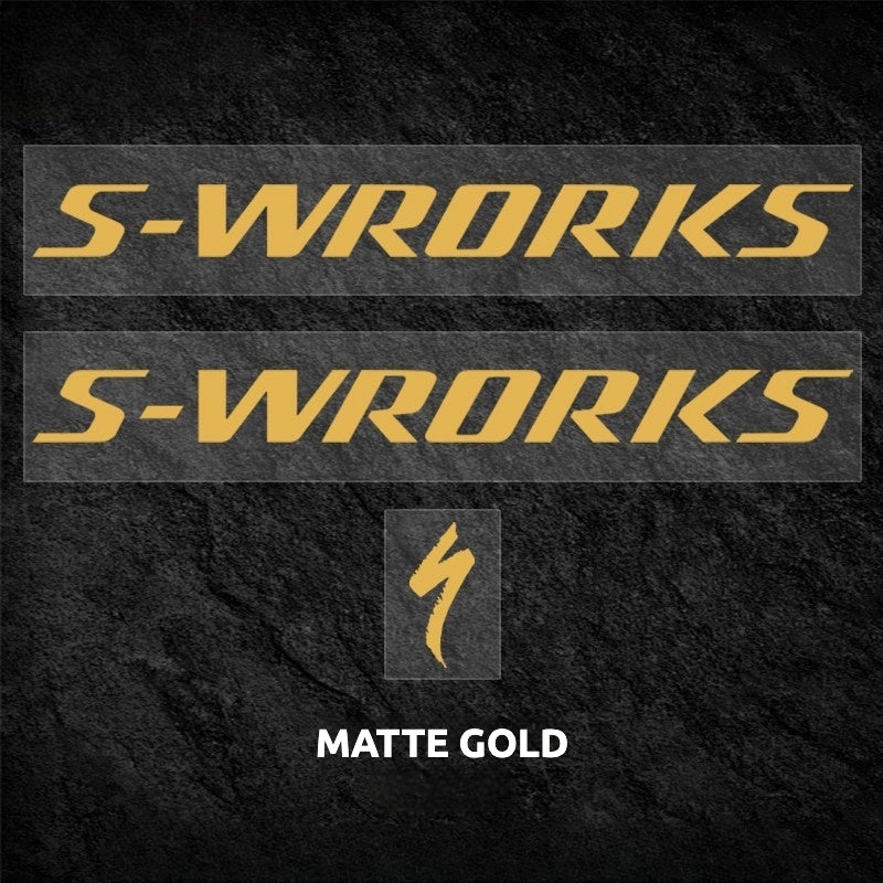 Specialized S-Works Tarmac SL9 Frame Logo Decals – Custom Color Waterproof Replacement Stickers
