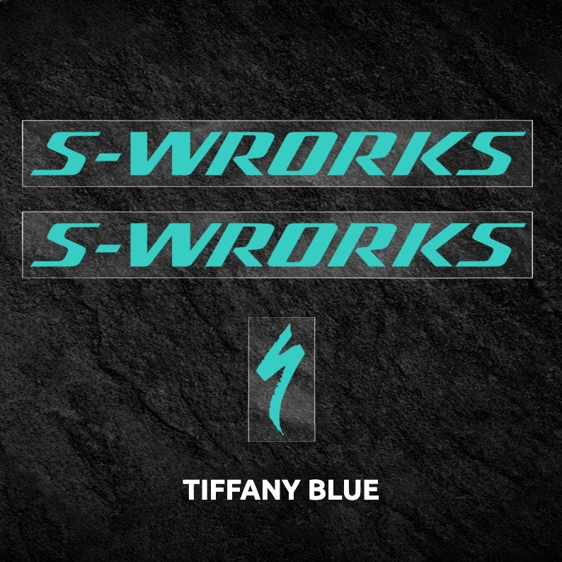 S-Works Prevail 3 헬멧 데칼 스티커 키트 - 스페셜라이즈드 퀵스텝 팀 로고 색상 변경