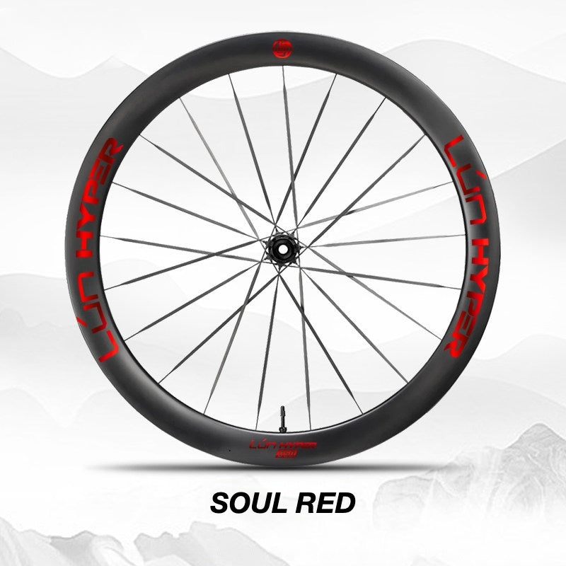 Infinity Logo Decals for Lún HYPER 5 D50 Gen 5 Wheelset | Waterproof Rim Overlay Stickers（Complete Decal Set for Two Wheels + Spare Decals Included）