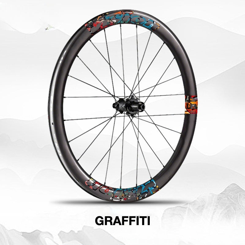Custom Decal Kit for VISION METRON SL45 Wheels | Road Bike Carbon Rim Wrap Stickers(Complete Wheelset Decal Kit + Spare Set)