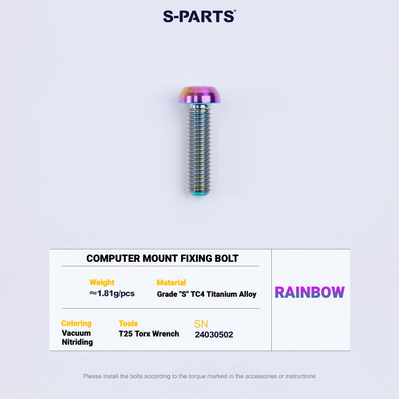 S-PARTS TC4 Titanium Bolt Kit for Colnago Y1RS | Frame & Cockpit Screw Upgrade