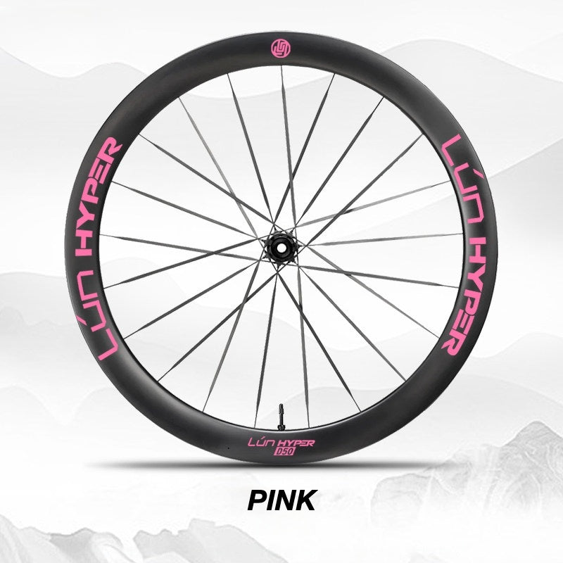 Infinity Logo Decals for Lún HYPER 5 D50 Gen 5 Wheelset | Waterproof Rim Overlay Stickers（Complete Decal Set for Two Wheels + Spare Decals Included）