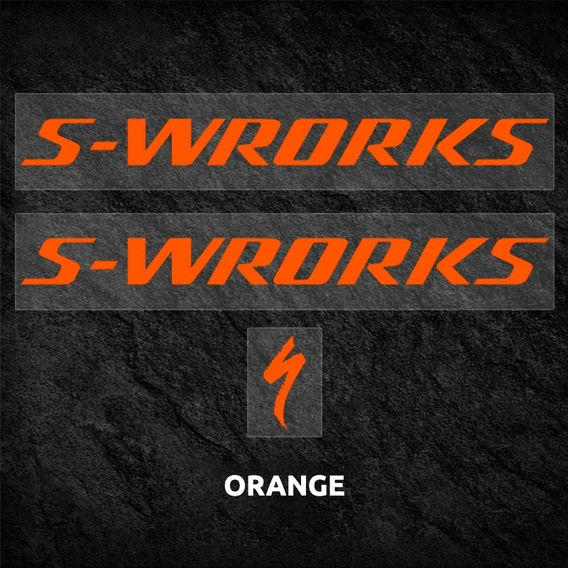 S-Works Prevail 3 헬멧 데칼 스티커 키트 - 스페셜라이즈드 퀵스텝 팀 로고 색상 변경