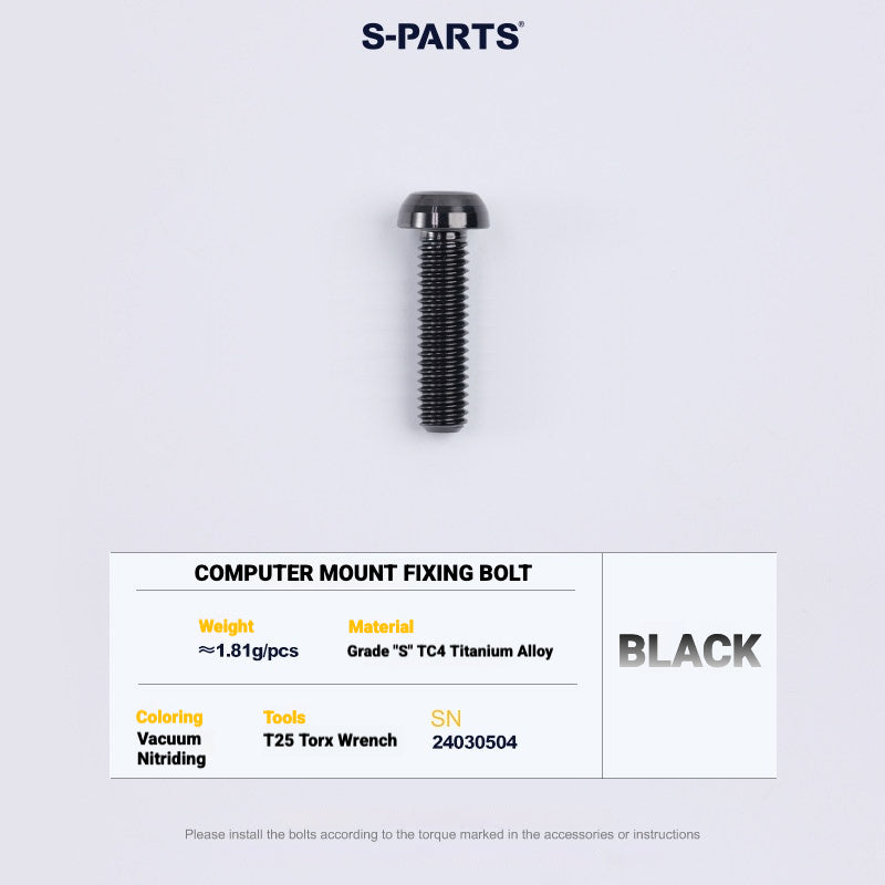S-PARTS TC4 Titanium Bolt Kit for Colnago Y1RS | Frame & Cockpit Screw Upgrade