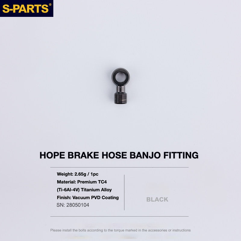 S-PARTS Titanium Brake Bolt Kit for HOPE V4 / TECH / RACE / TRAIL / ZONE | Ultra-Light MTB Brake Hardware