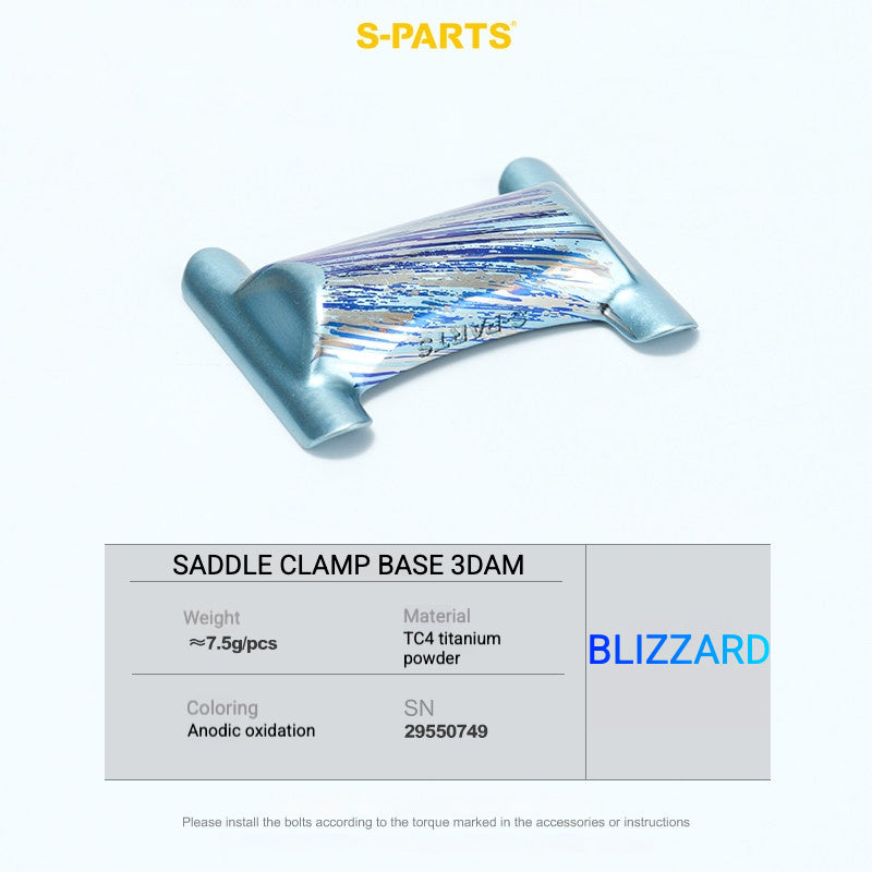 S-PARTS Titanium Saddle Clamp Yoke Kit for Cannondale SystemSix Gen 5 | 3D Printed Lightweight Seatpost Upgrade