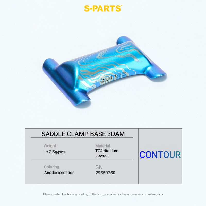 S-PARTS Titanium Saddle Clamp Yoke Kit for Cannondale SystemSix Gen 5 | 3D Printed Lightweight Seatpost Upgrade