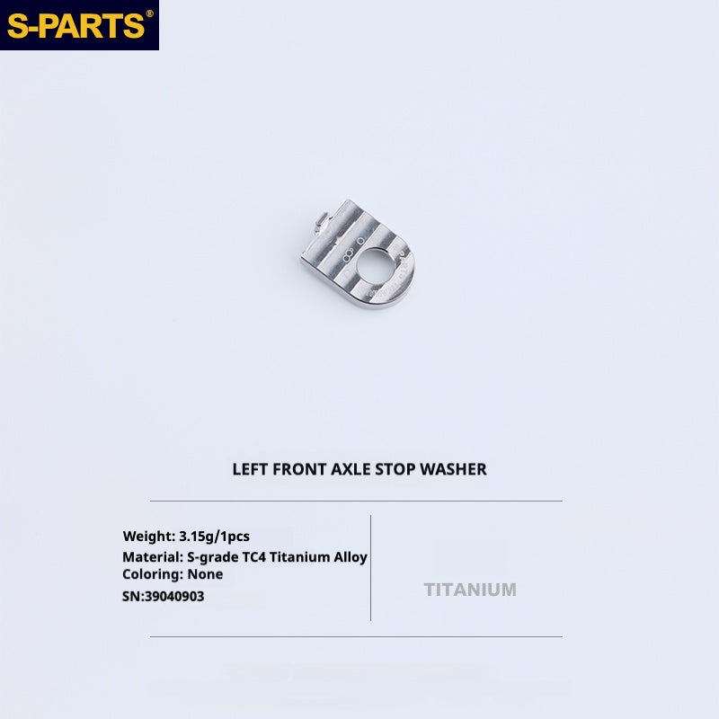 Kit d'amélioration de boulons en titane S-PARTS pour Brompton | Ensemble de visserie légère TC4 CNC pour cadre et charnière