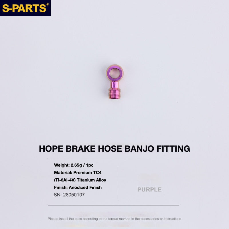 S-PARTS Titanium Brake Bolt Kit for HOPE V4 / TECH / RACE / TRAIL / ZONE | Ultra-Light MTB Brake Hardware