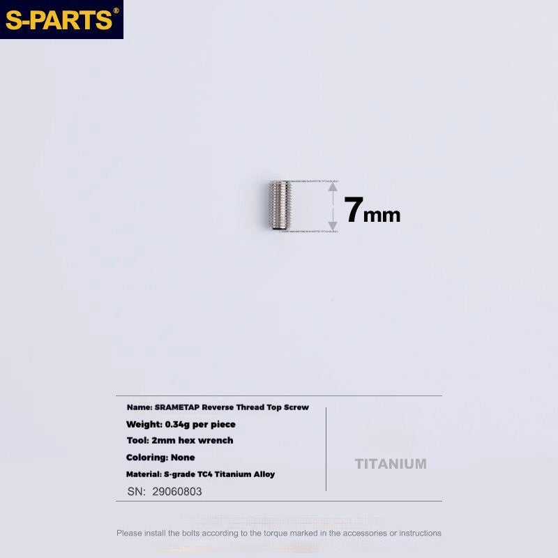 Viti per deragliatore in titanio S-PARTS compatibili con SRAM RED AXS