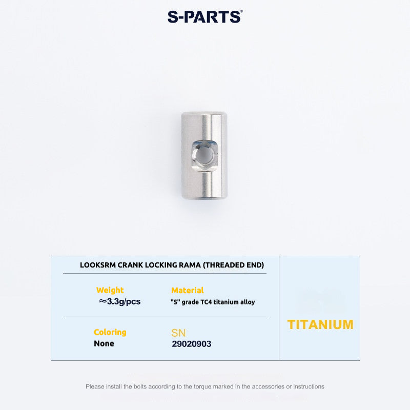 Tornillos de titanio S-PARTS para adaptarse a las cubiertas de cigüeñal de titanio SRM PM9 para los lados de transmisión y no transmisión.