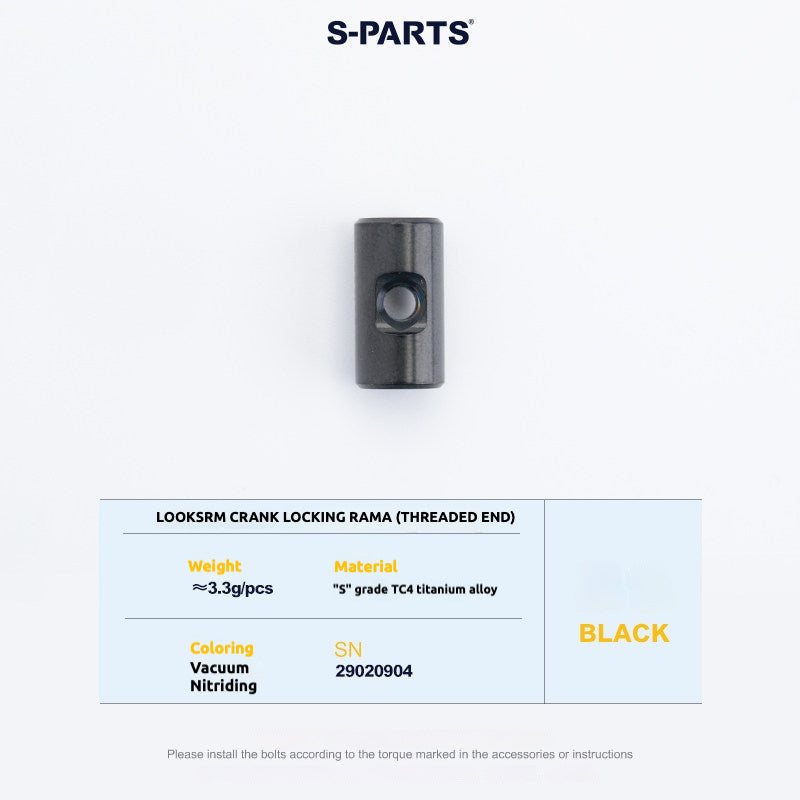 Tornillos de titanio S-PARTS para adaptarse a las cubiertas de cigüeñal de titanio SRM PM9 para los lados de transmisión y no transmisión.