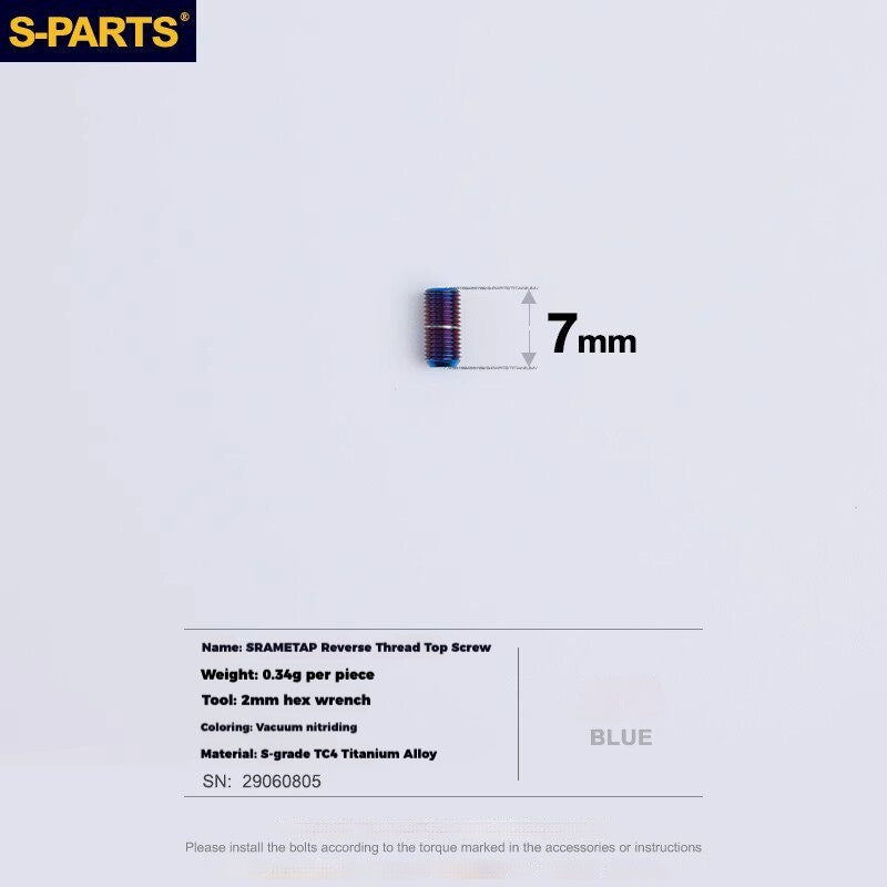 Viti per deragliatore in titanio S-PARTS compatibili con SRAM RED AXS