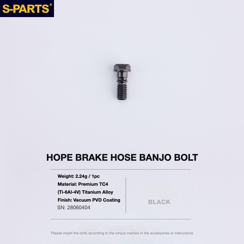 S-PARTS Titanium Brake Bolt Kit for HOPE V4 / TECH / RACE / TRAIL / ZONE | Ultra-Light MTB Brake Hardware