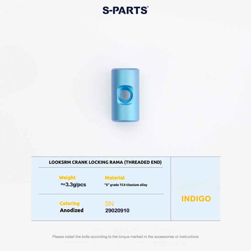 Tornillos de titanio S-PARTS para adaptarse a las cubiertas de cigüeñal de titanio SRM PM9 para los lados de transmisión y no transmisión.