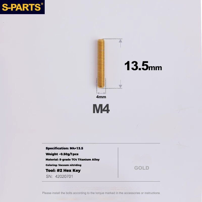 Viti per deragliatore in titanio S-PARTS compatibili con SRAM RED AXS